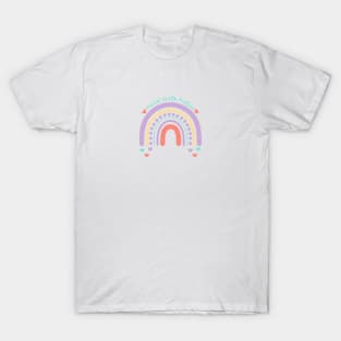 Mental Health Matters | Rainbow Peach Candy T-Shirt